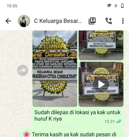 Pengiriman Papan Bunga Duka Cangakan Karanganyar
